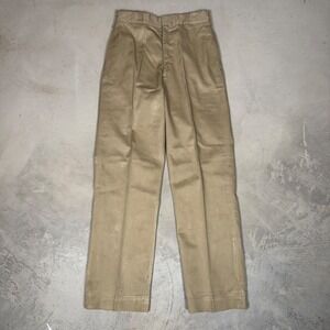 Vintage 60s Blue Bell US Military Khaki Uniform Twill Trousers 30x31 Vietnam Era